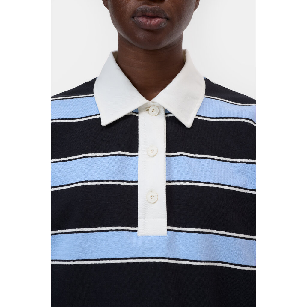 CLOSED Striped Rugby Shirt C95178-45R-ST in sky blue