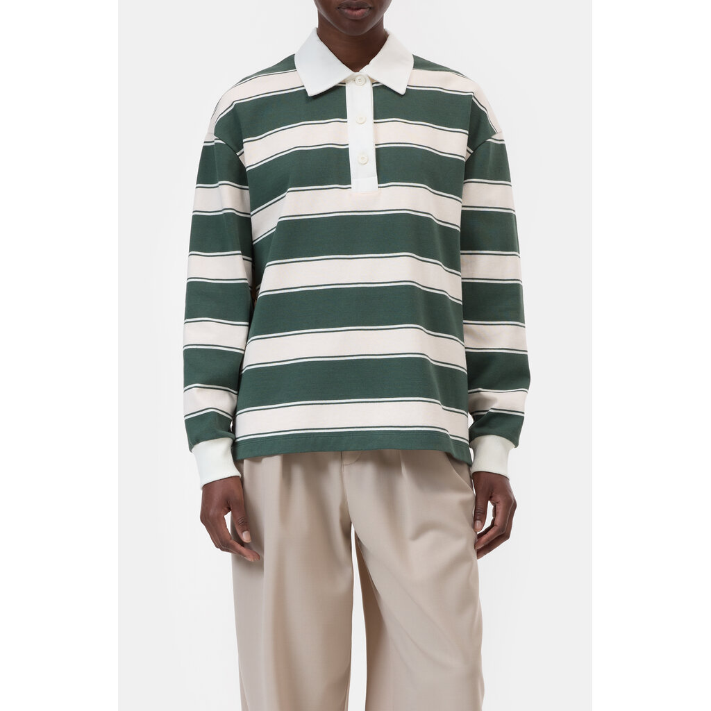 CLOSED Striped rugby shirt C95178-45R-ST in royal green