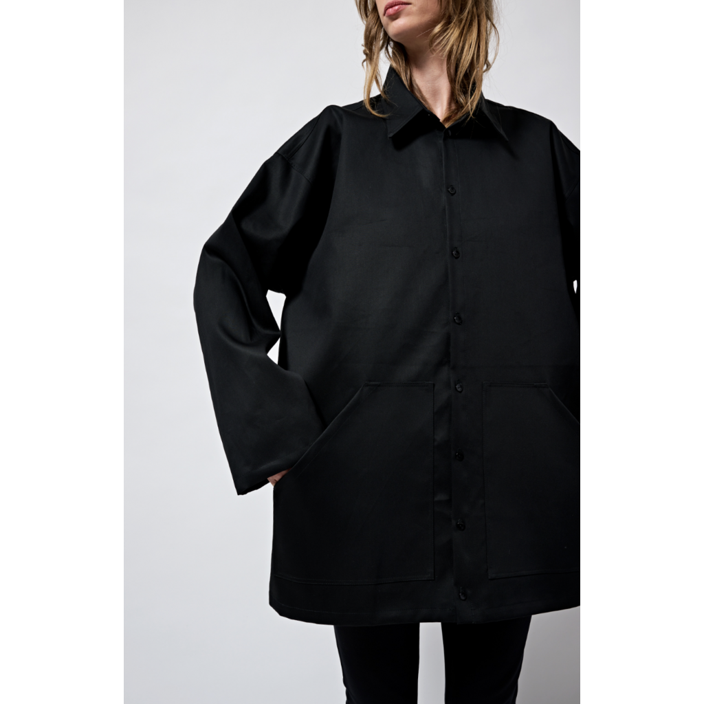 Monique van Heist jasje Hike in black double cotton