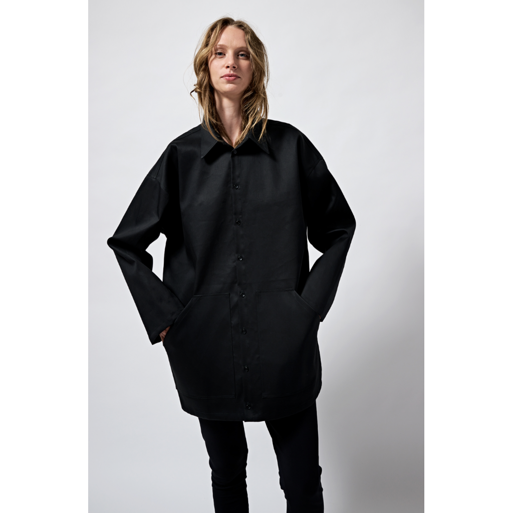 Monique van Heist jasje Hike in black double cotton