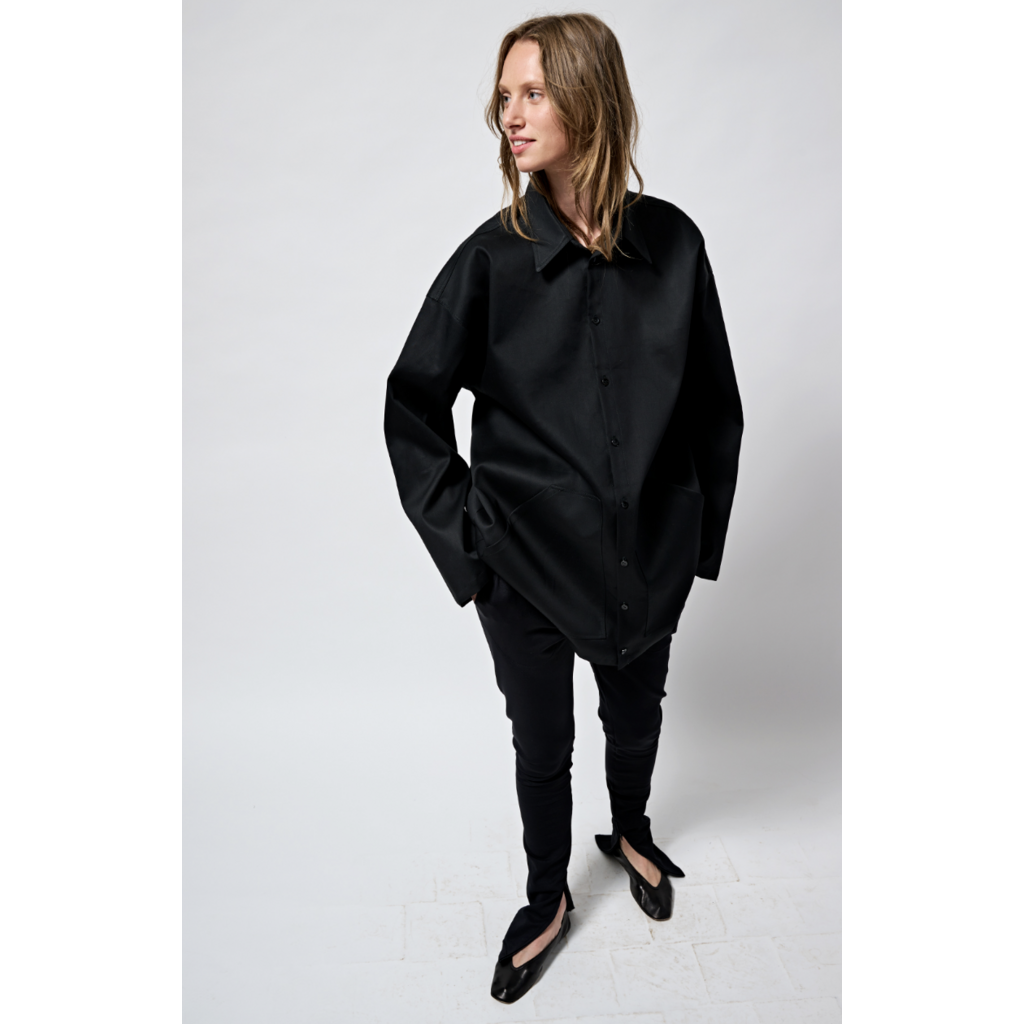 Monique van Heist jasje Hike in black double cotton