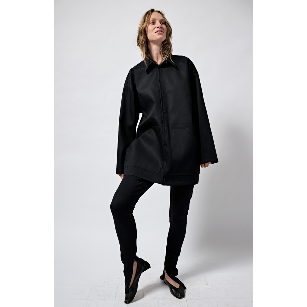 Monique van Heist jasje Hike in black double cotton