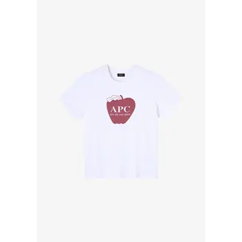 A.P.C. t-shirt pomme in blanc