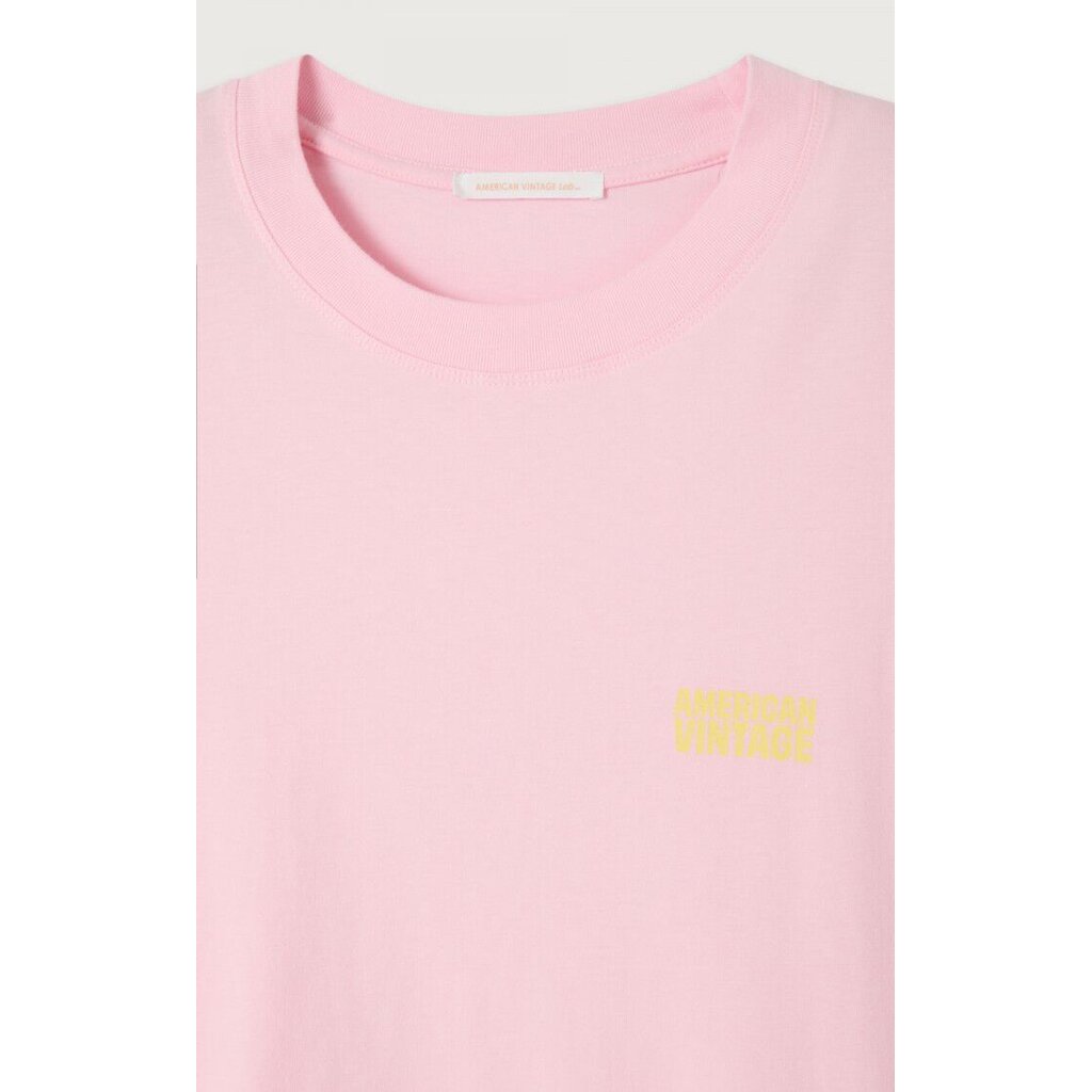 American Vintage t-shirt GIX02CE26 in barbe a papa