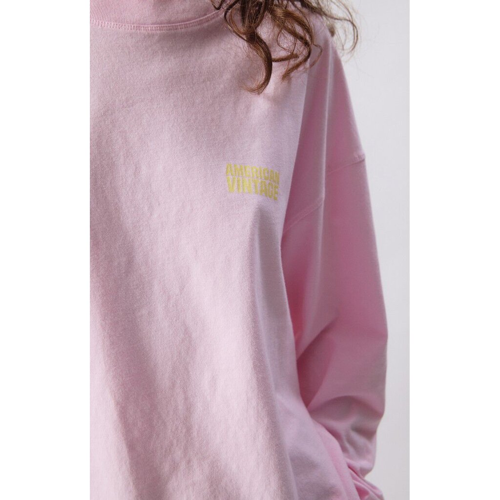 American Vintage t-shirt GIX02CE26 in barbe a papa