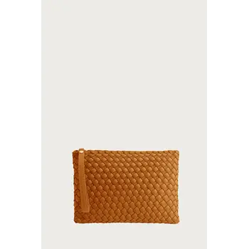 Marrea clutch in golden orange