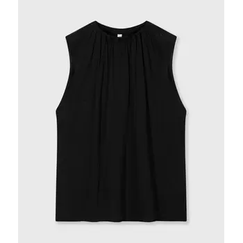 10 Days pleated top in black