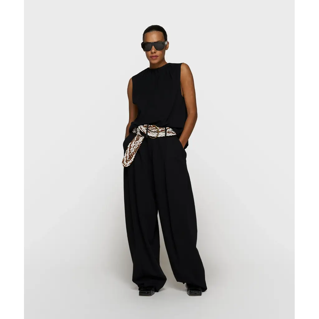 10 Days Pleated Top in black