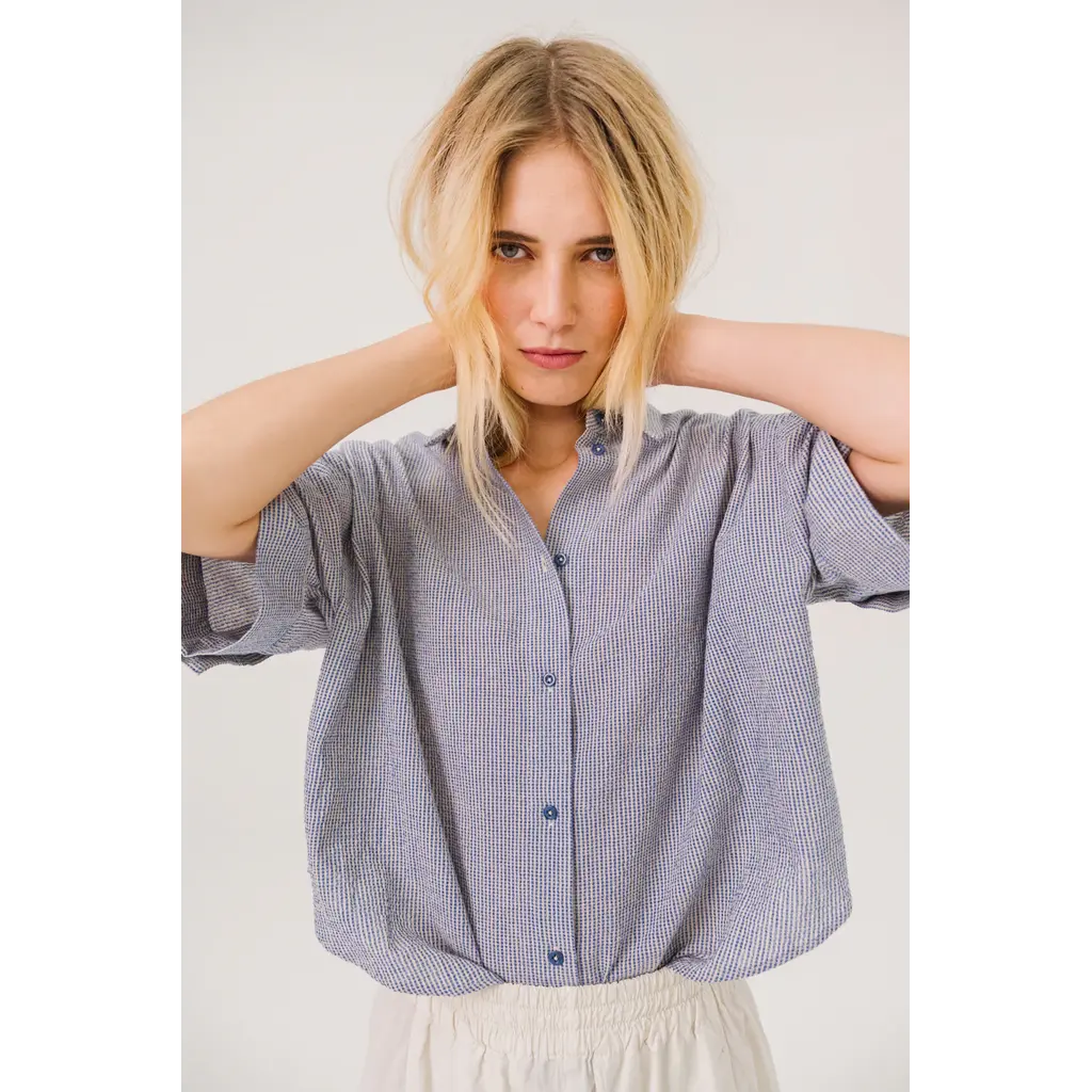 Sacrecoeur blouse Ines Majorelle in bleu