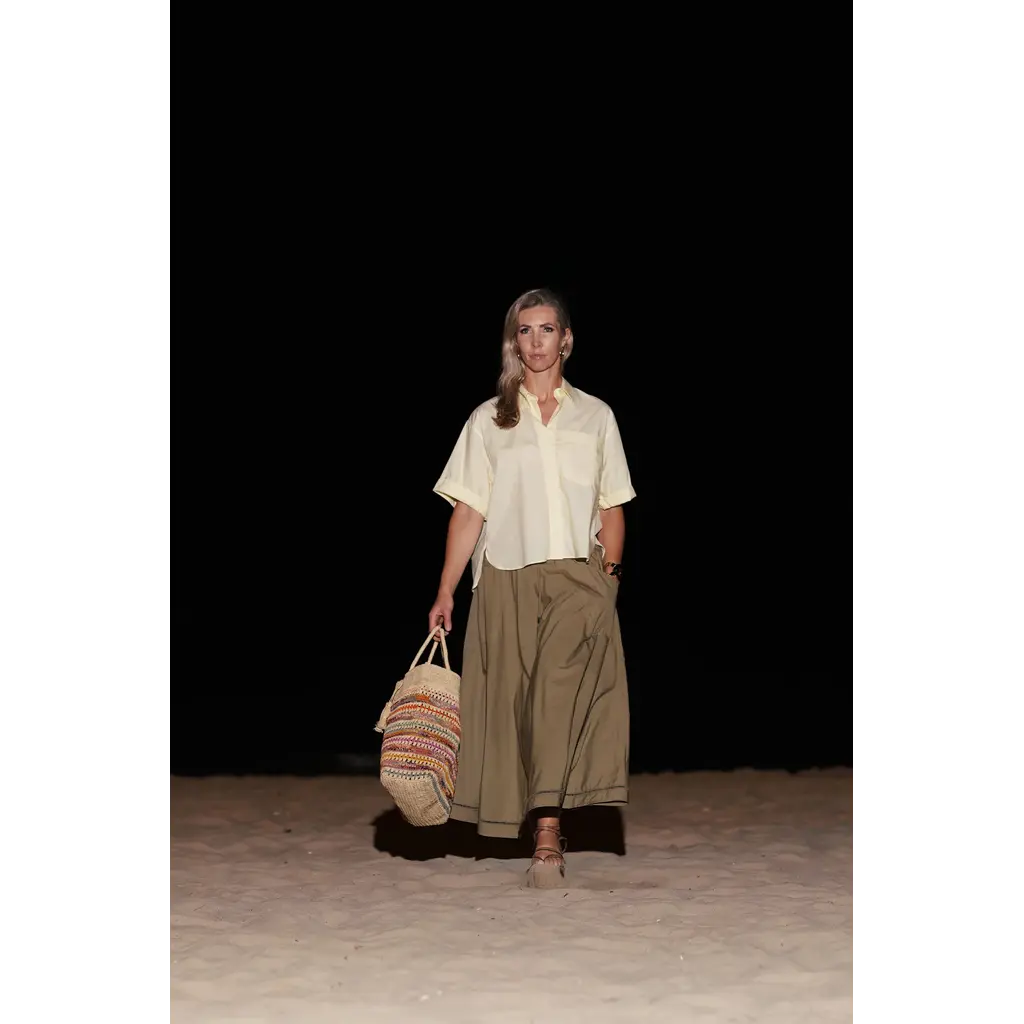 The Perfect Dijon Skirt in olive