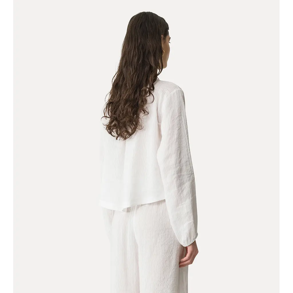 Forte Forte Silk Voile Shirt Strings 14902 in crystal