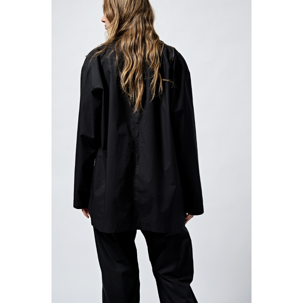 Monique van Heist blazer Ultra Don in black cotton