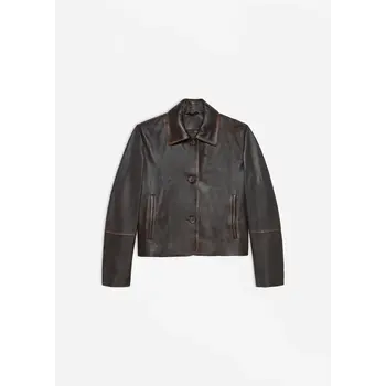 Studio AR leren jasje Cleo in vintage brown