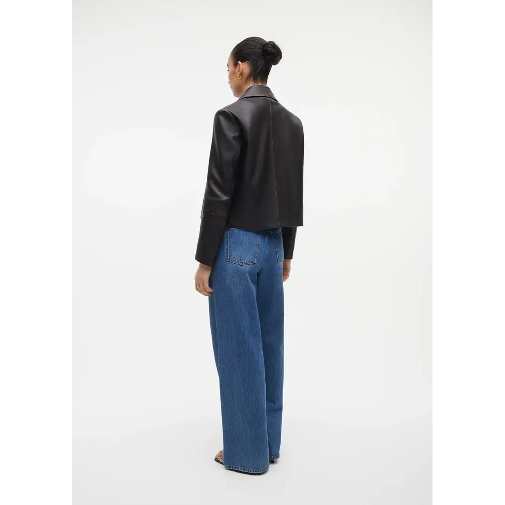 Studio AR leren jasje Cleo in vintage brown