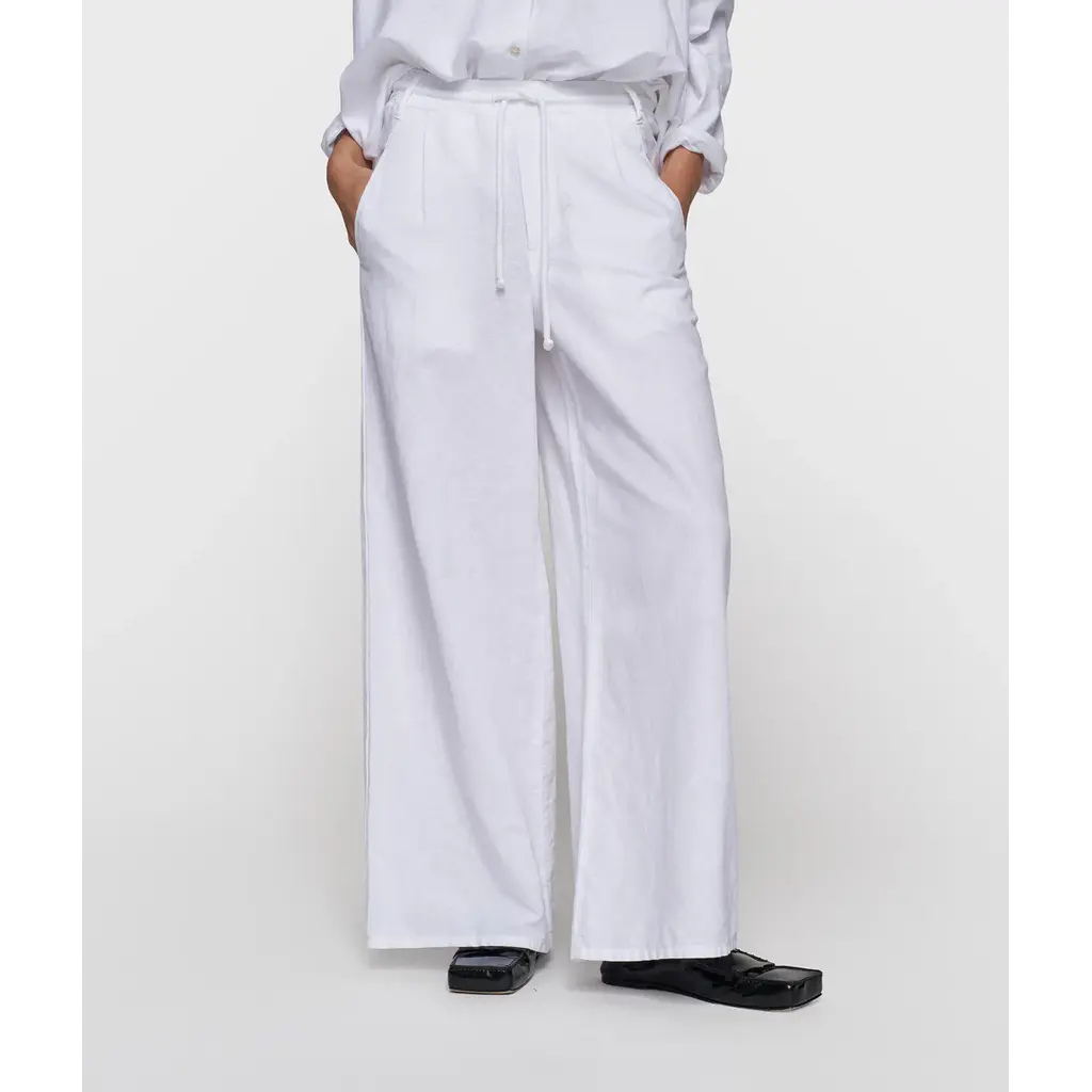 10 Days broek Cotton Linen in white