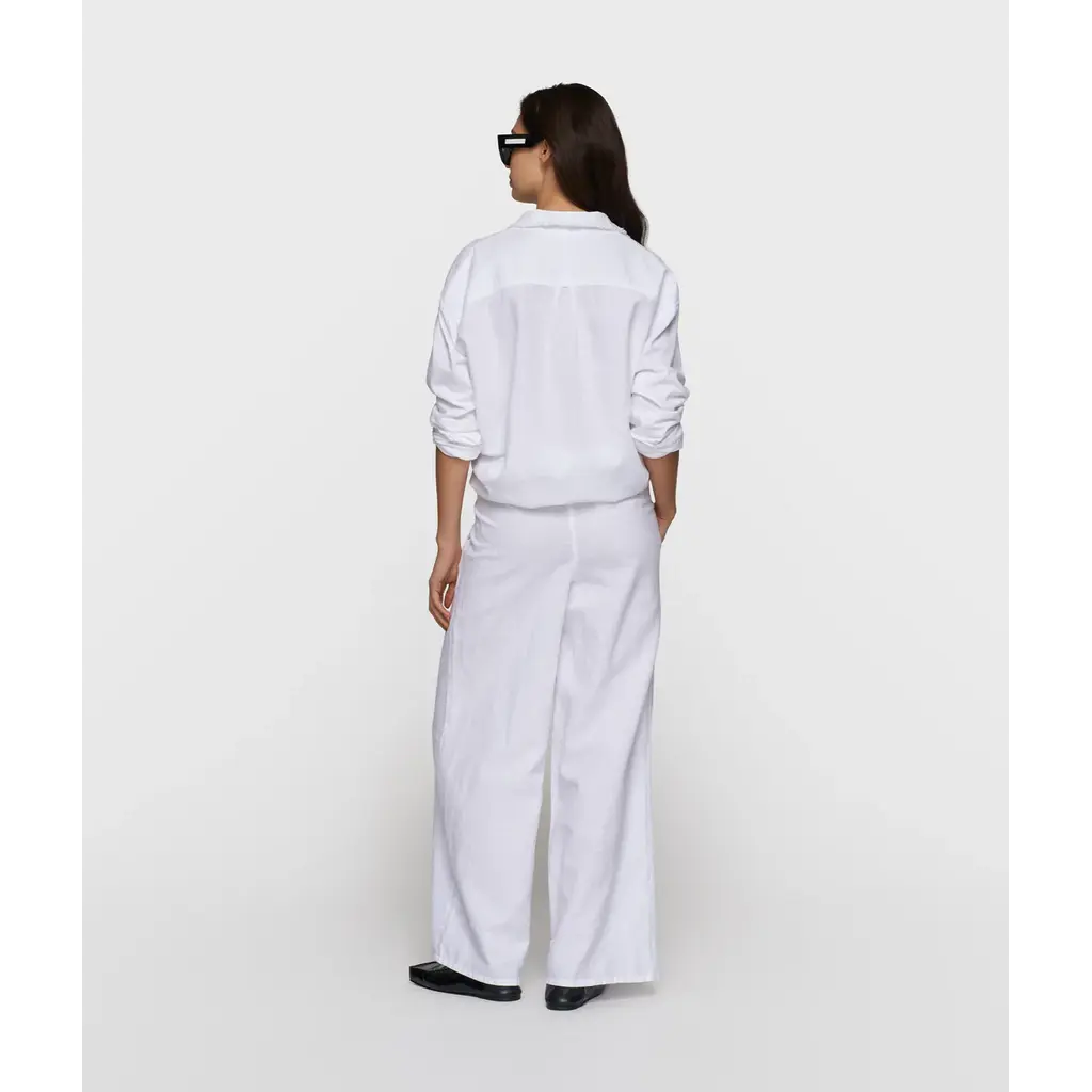 10 Days broek Cotton Linen in white