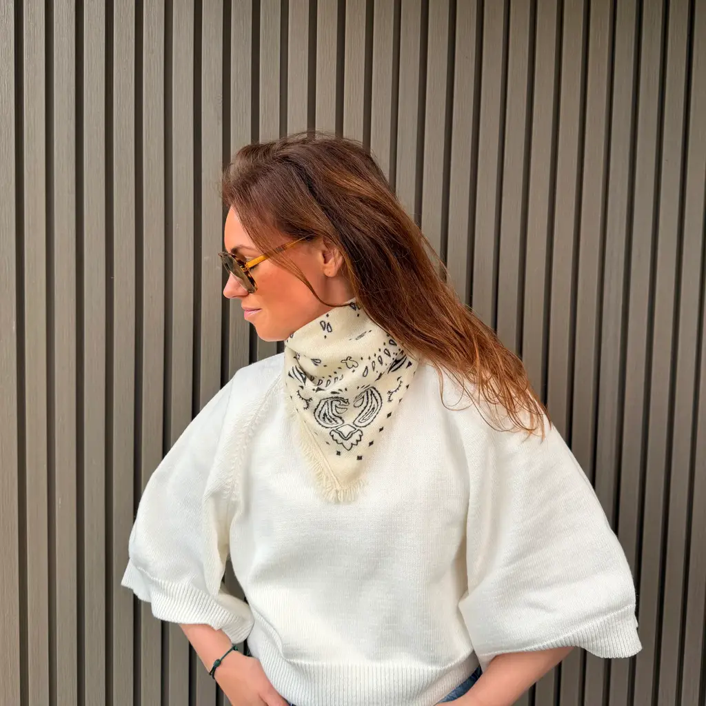 Studio Lavendel bandana in ecru