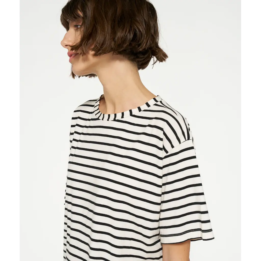 10 Days The Tee Stripes in white/black