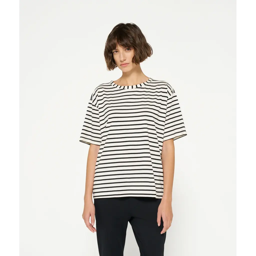 10 Days The Tee Stripes in white/black