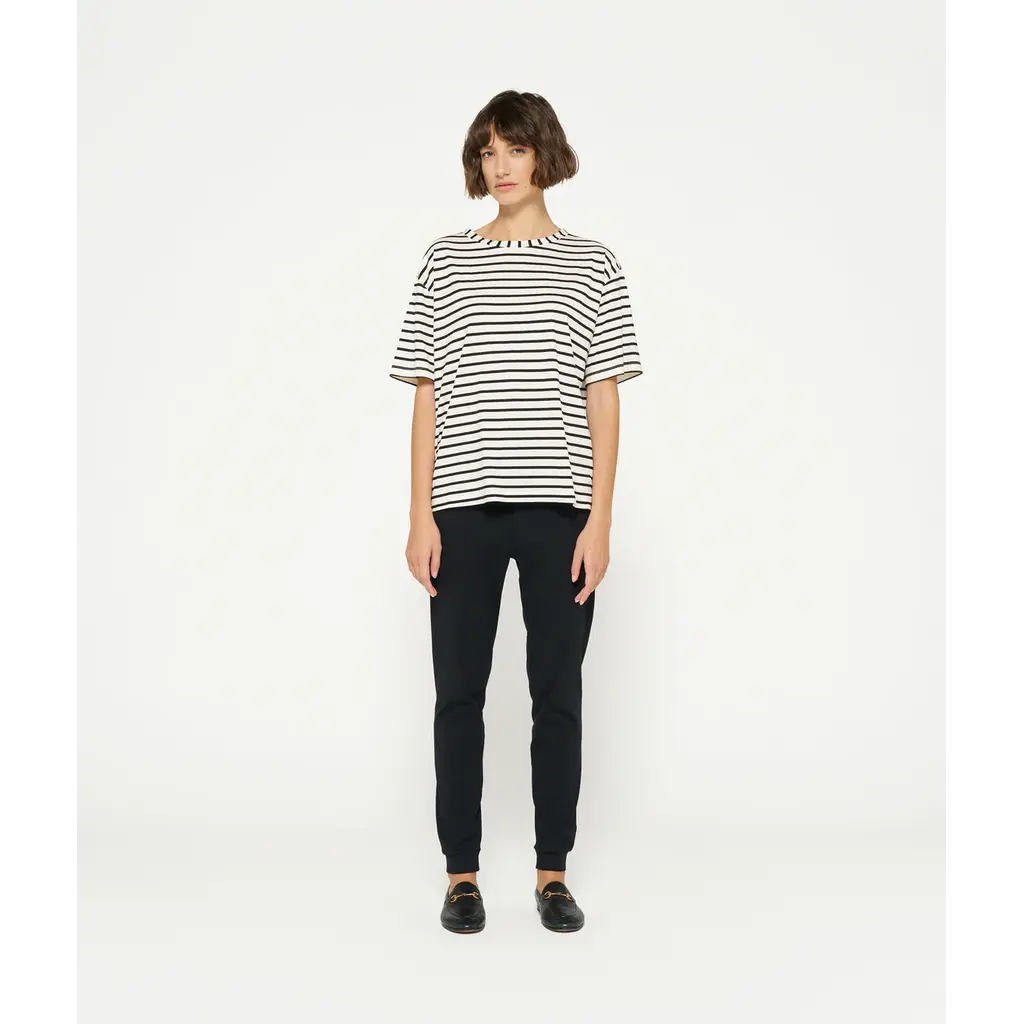 10 Days The Tee Stripes in white/black