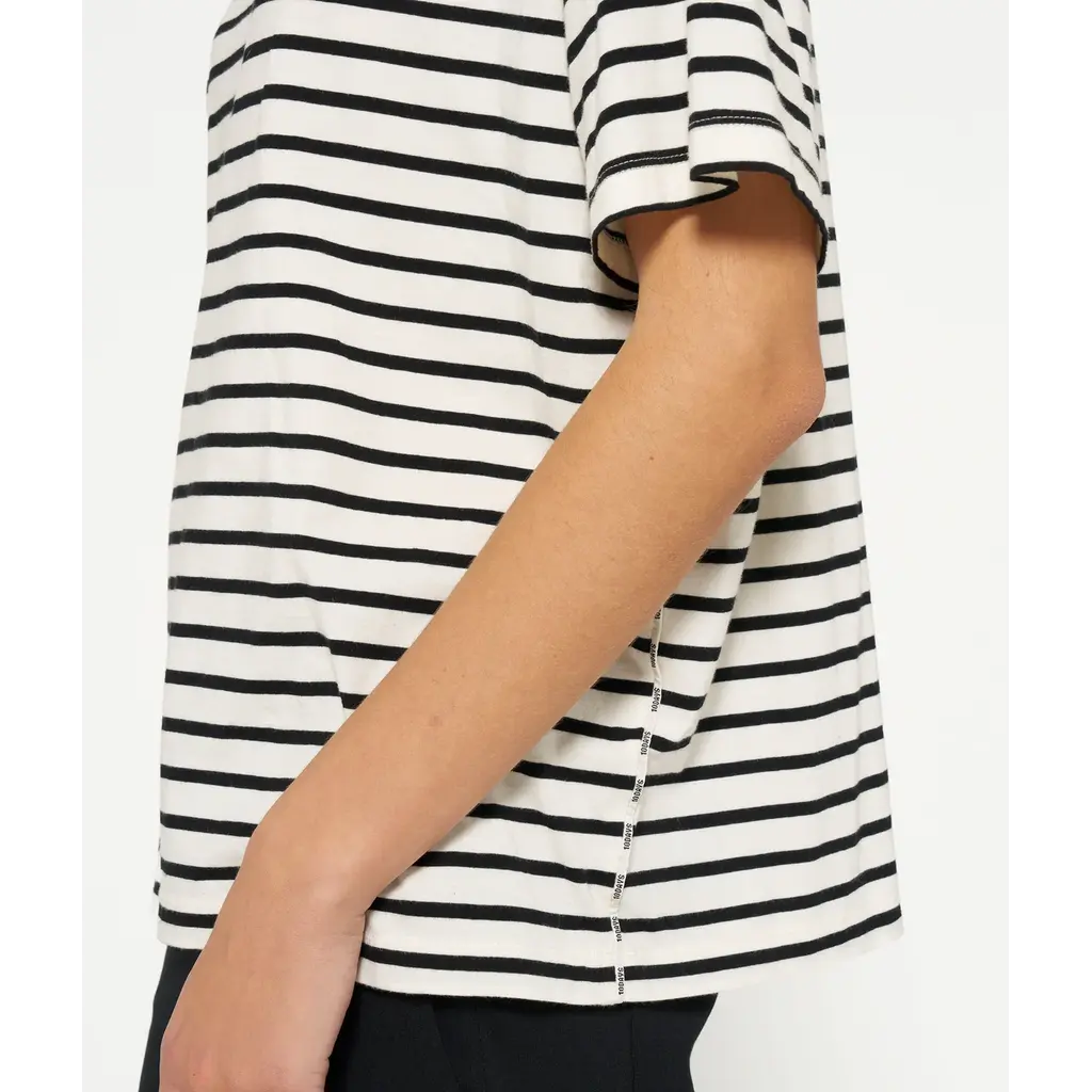 10 Days The Tee Stripes in white/black