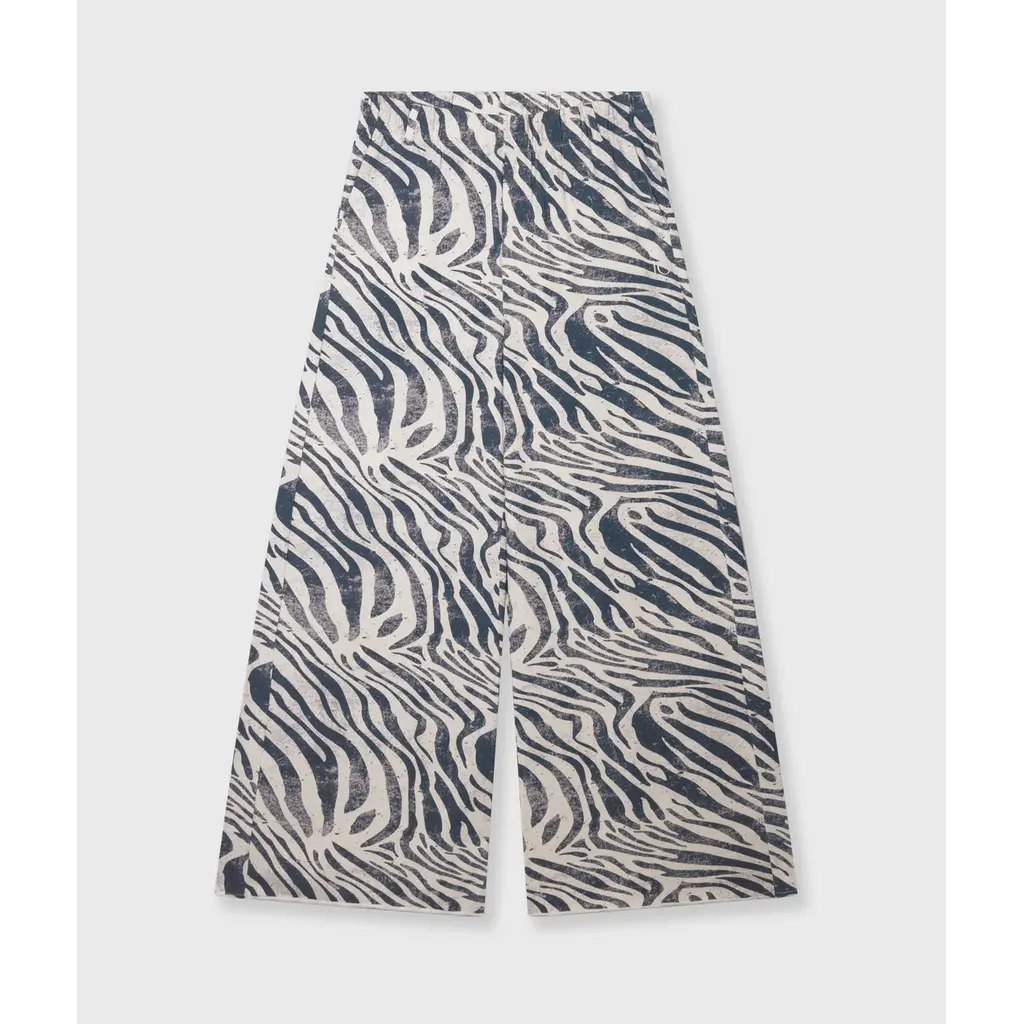10 Days Wide Jogger Zebra in light vanilla
