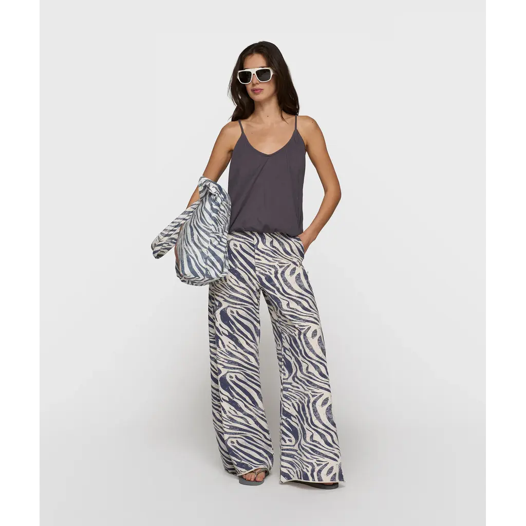 10 Days Wide Jogger Zebra in light vanilla