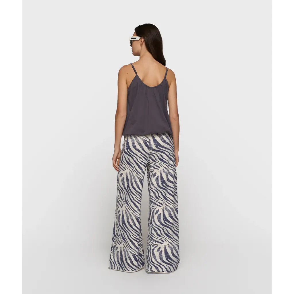 10 Days Wide Jogger Zebra in light vanilla