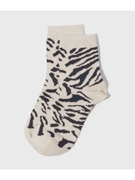 10 Days sokken zebra soft white melee