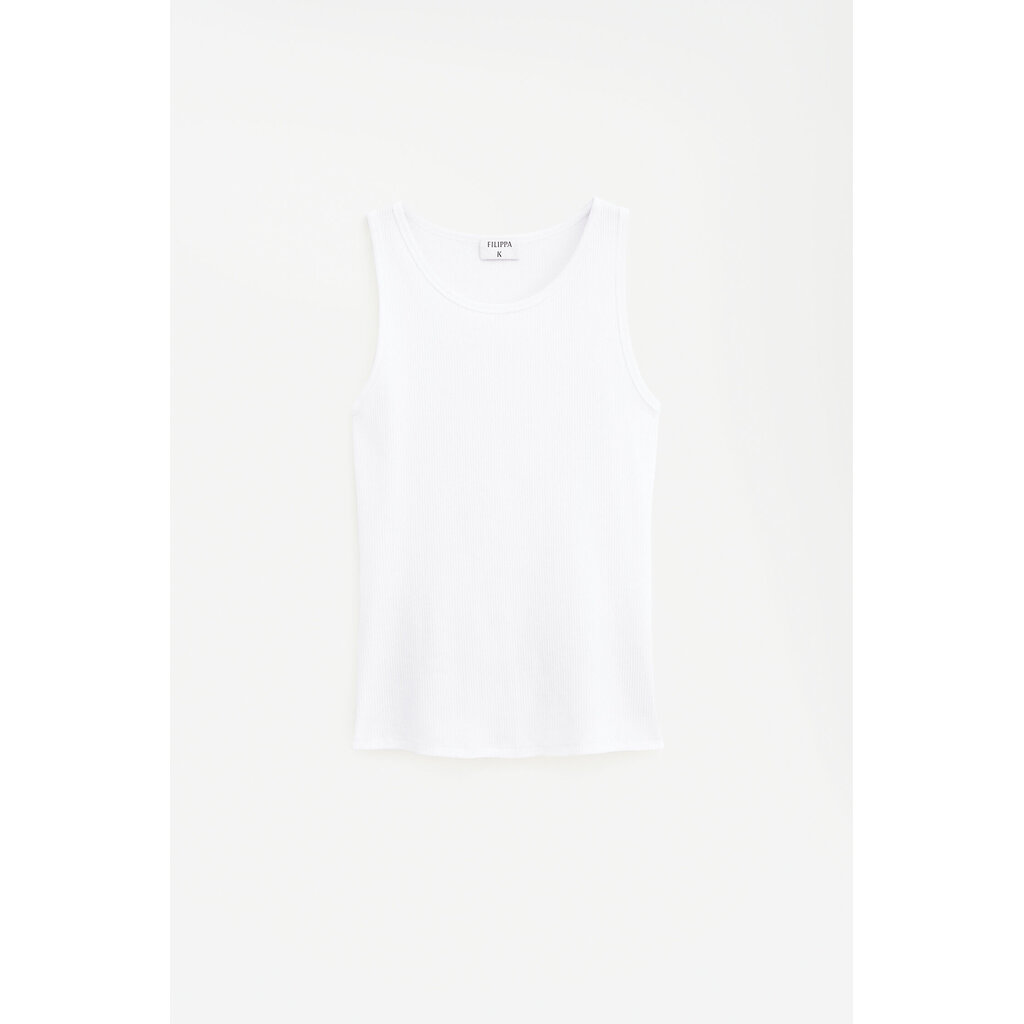 Filippa K Fine Rib Tank in white