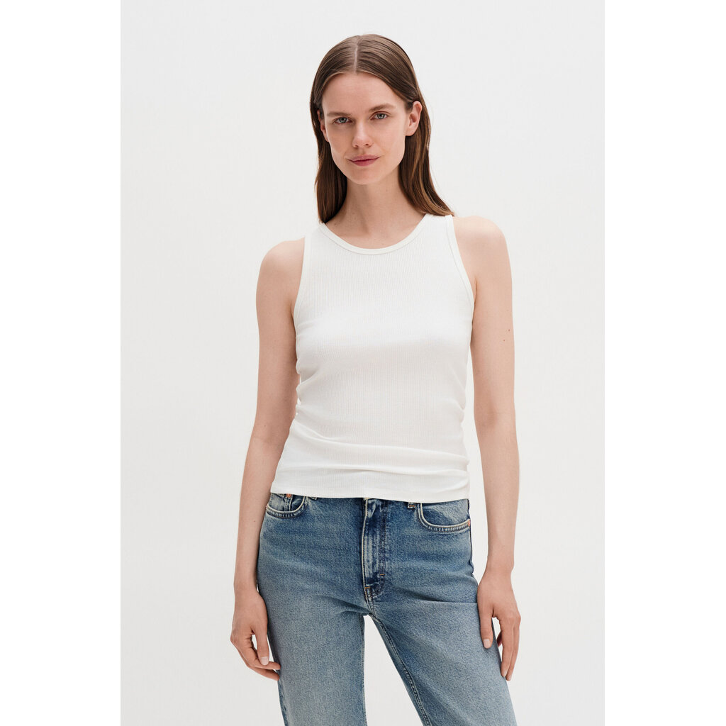 Filippa K Fine Rib Tank in white