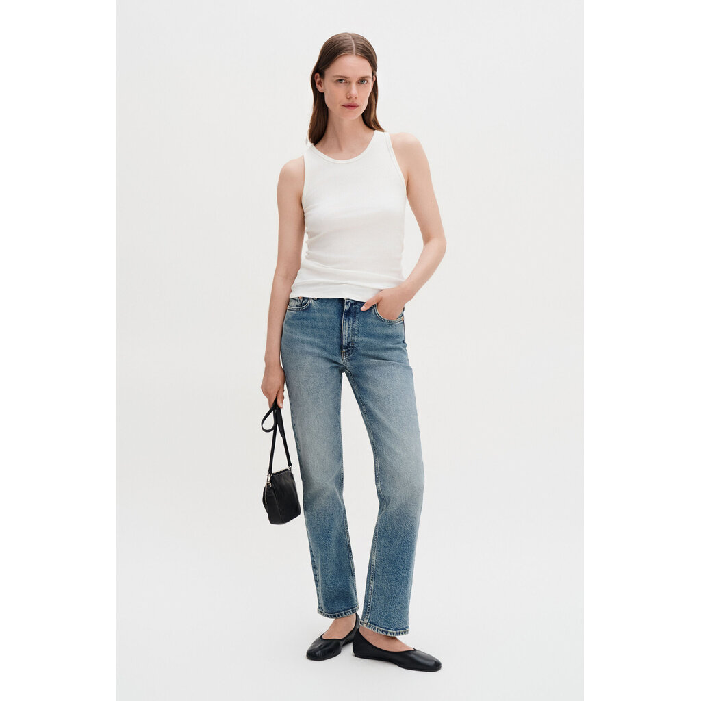 Filippa K Fine Rib Tank in white