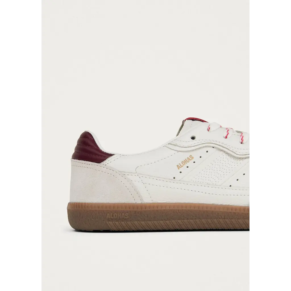 Alohas sneaker TB 490 Rife in grain white burgundy