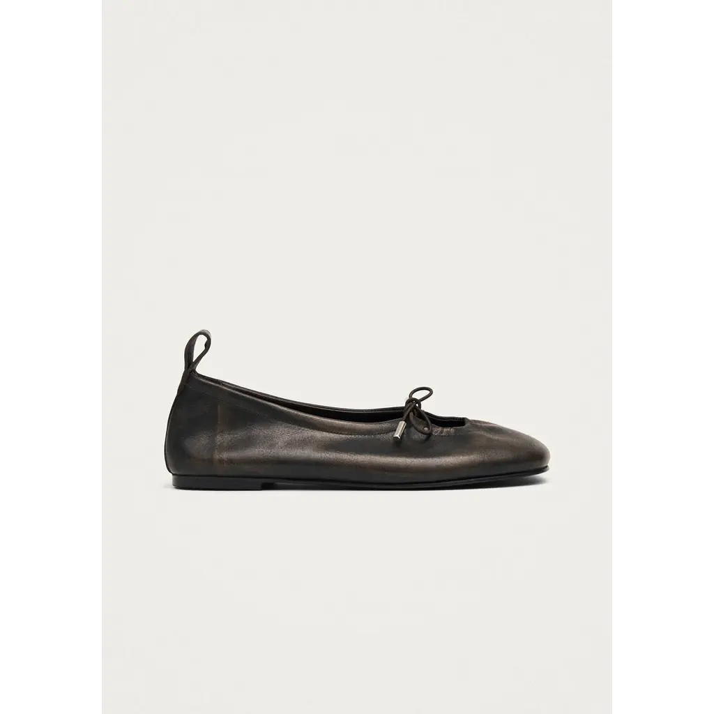 Alohas Rosalind Ballet Flats in vintage effect brown leather
