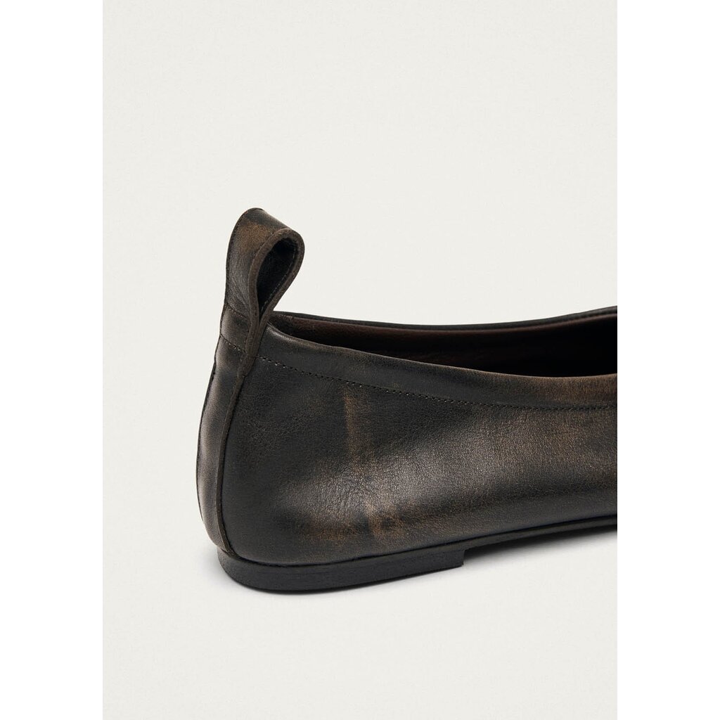 Alohas Rosalind Ballet Flats in vintage effect brown leather