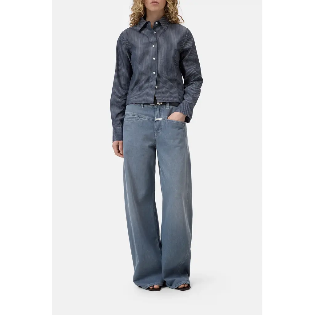 CLOSED cropped blouse C94375-22L in dark night