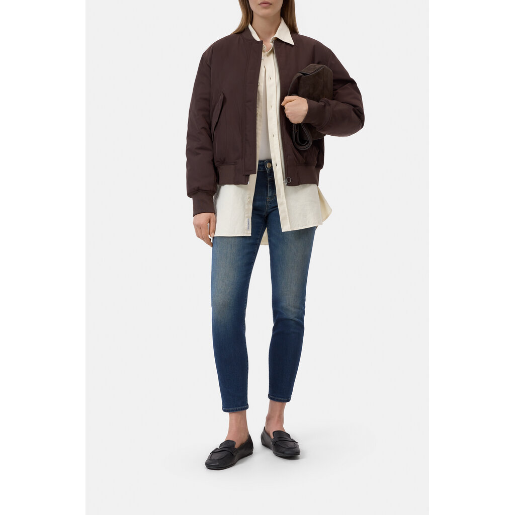 CLOSED C97777-69S Blouson Jacket in mahogany