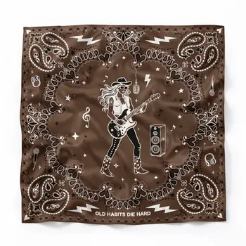 Old Habits Die Hard zijden bandana you are a rockstar