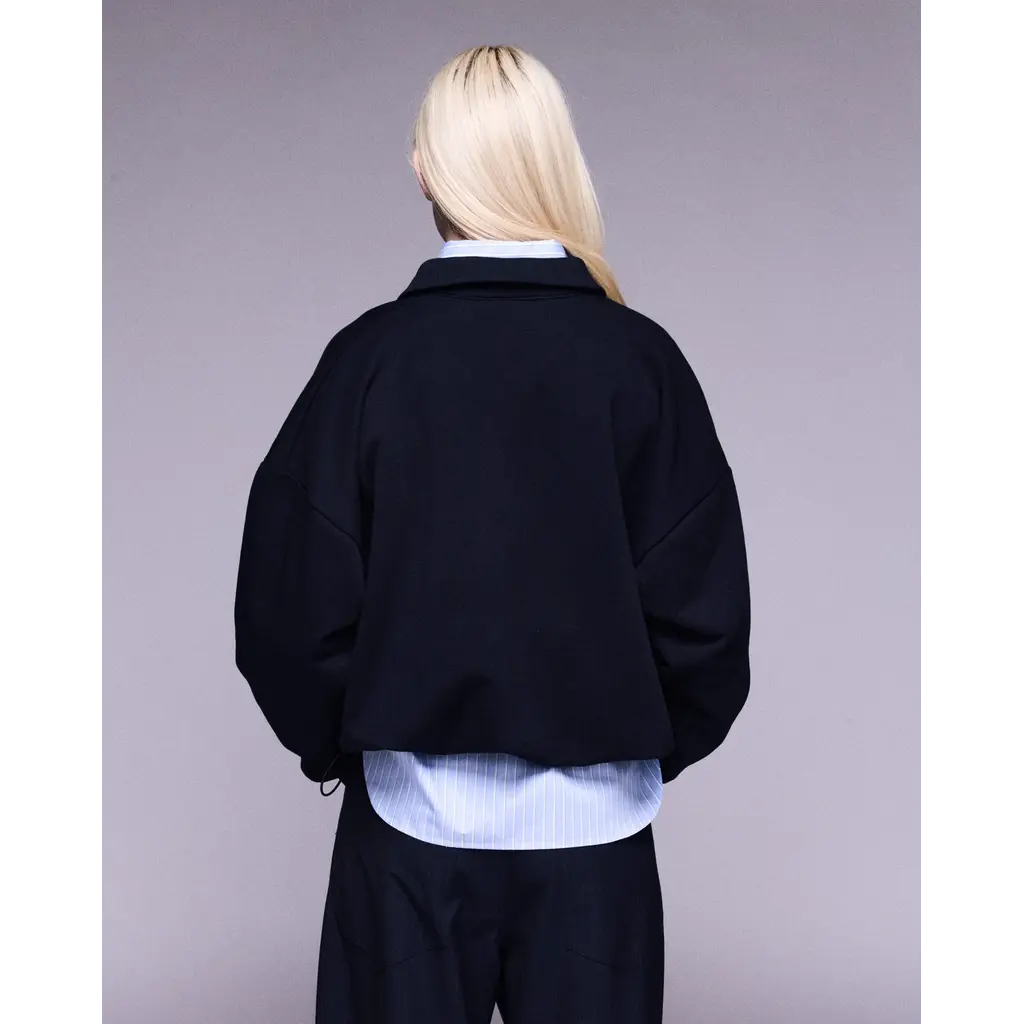 Johny sweater Mellie polo kraag in navy