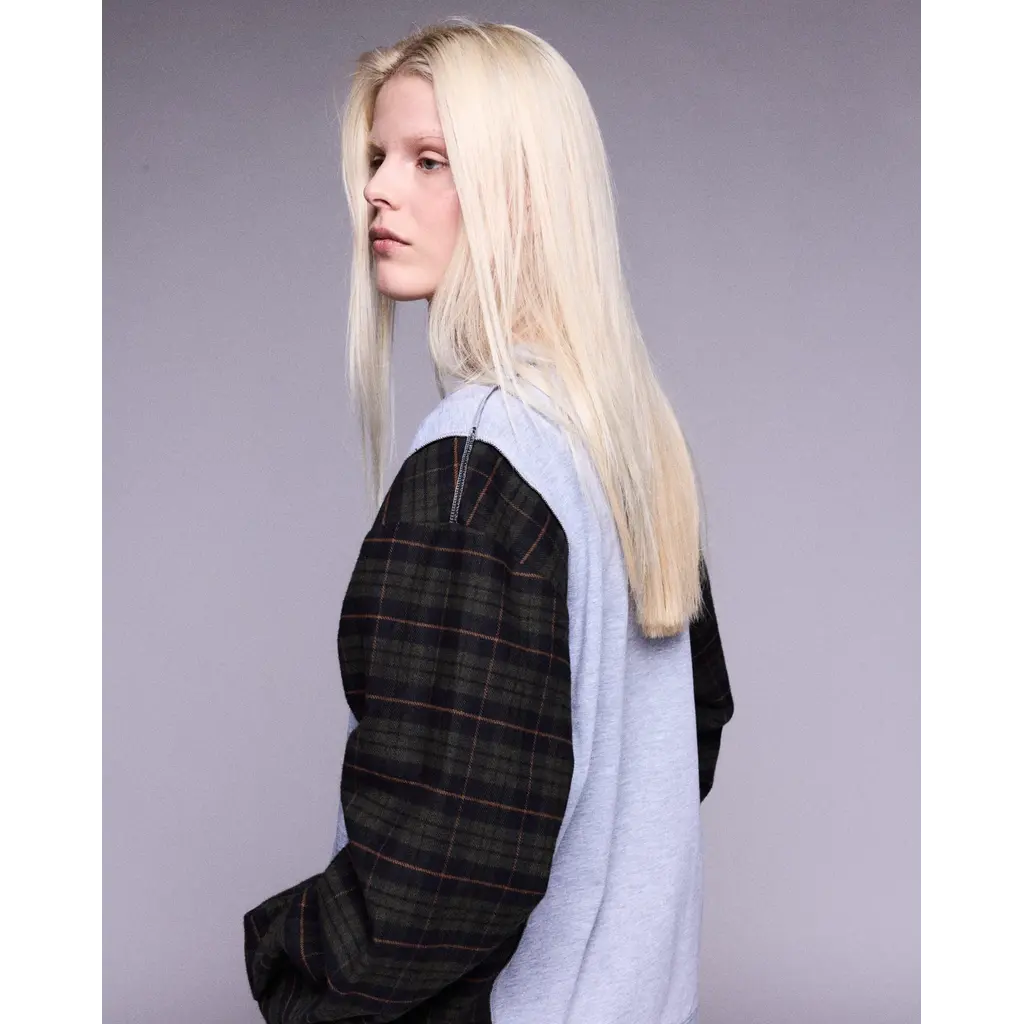 Johny shirt Maria Mix in grey/green