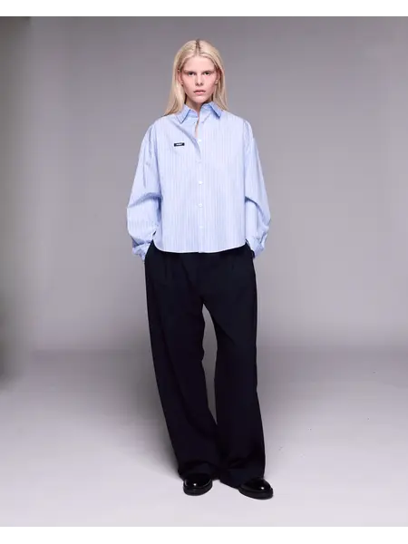 Johny pantalon Ayo navy pinstripe