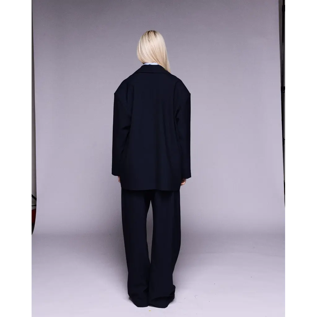 Johny pantalon Ayo in navy pinstripe