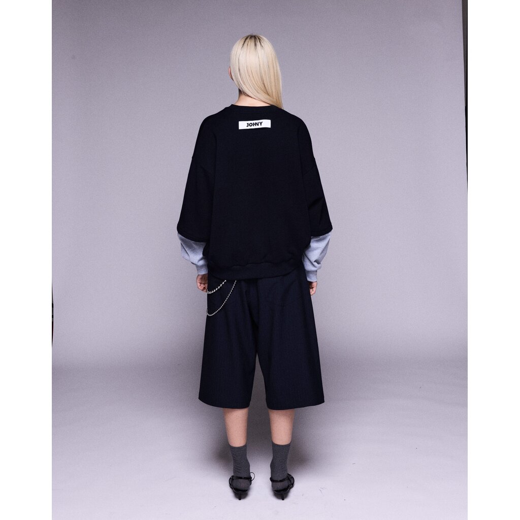 Johny sweater Amy in navy/grey