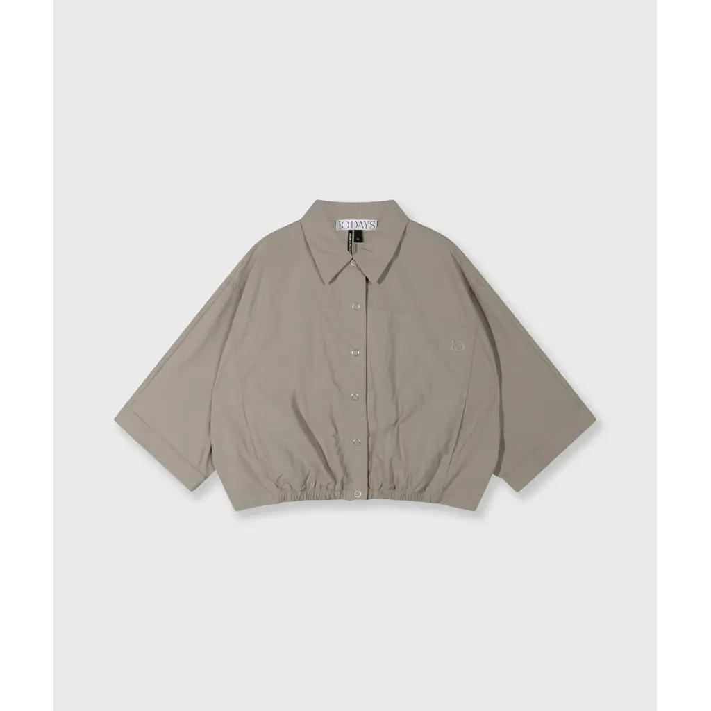 10 Days Wide Crinkle Jacket in fog