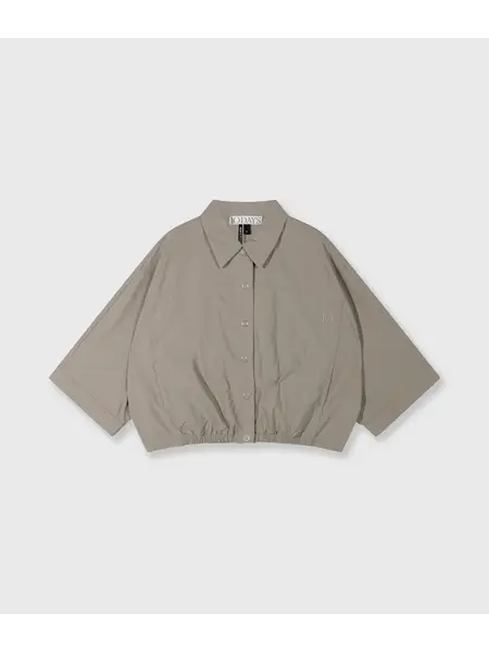 10 Days wide crinkle jacket fog