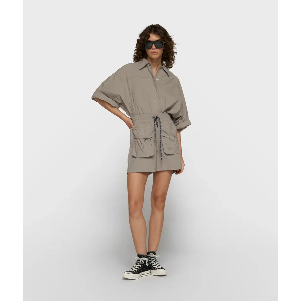 10 Days Wide Crinkle Jacket in fog