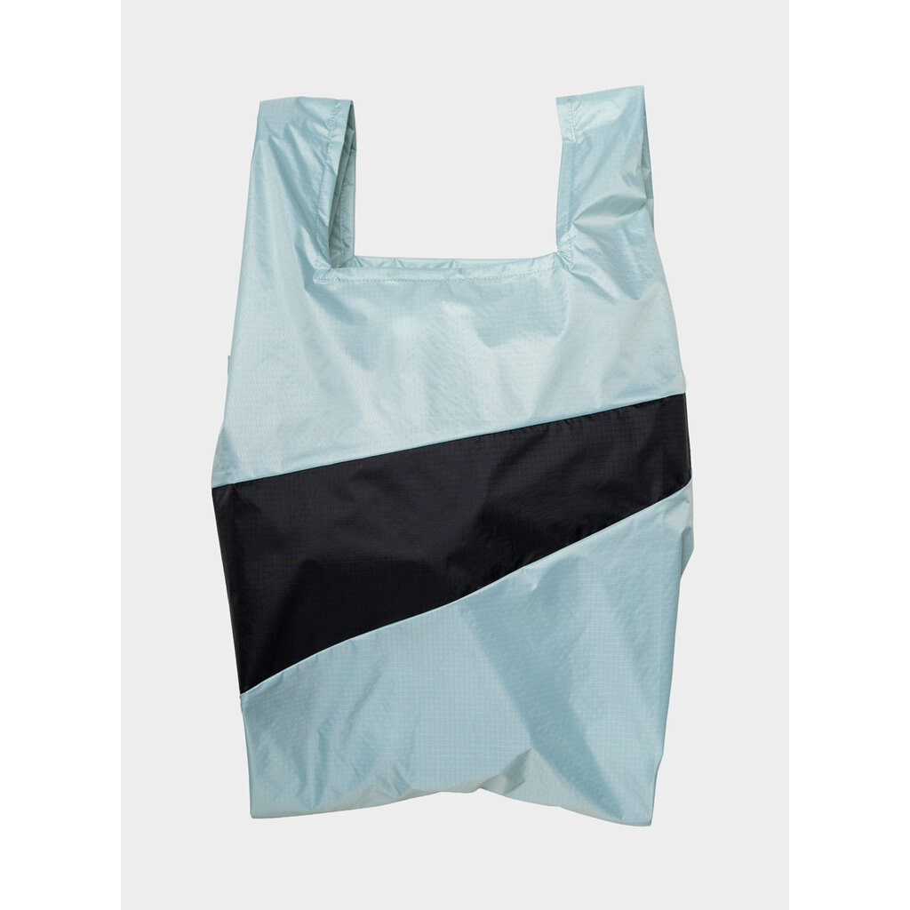 Susan Bijl The New Shopping Bag L in surf spary & black