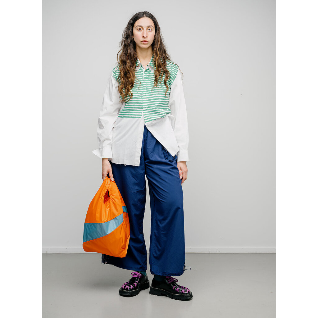 Susan Bijl The New Shopping Bag M in orange & ocean
