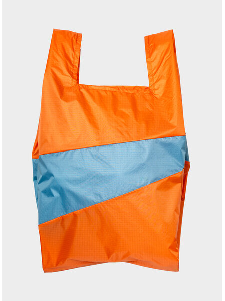 Susan Bijl shopping bag L orange & ocean