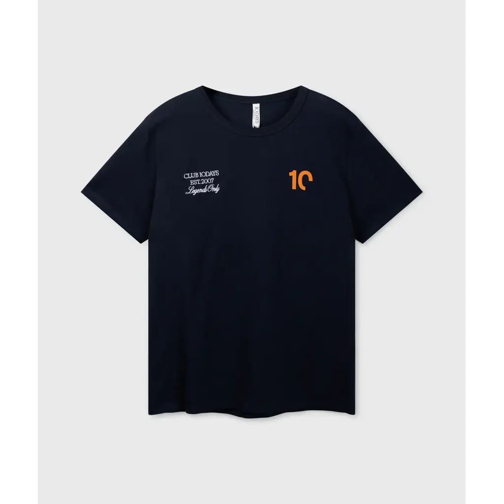 10 Days Fitted Tee in dark blue